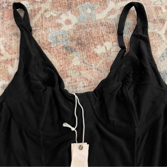 We Are HAH (Hot as Hell) Eyes On Top Black Bodysuit New Small - Picture 4 of 10